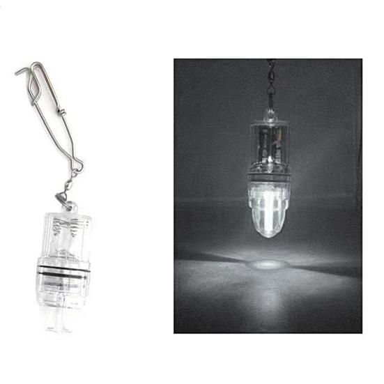 

Водонепроницаемый свет для привлечения рыбы с пряжкой, портативный, высокой яркости, погружной, мини, светодиодная лампа для приманки для сбора рыбы для глубоководной подводной рыбалки на открытом воздухе белый