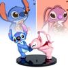 Entzückende Anime Stitch Angel Paar Figuren Pvc Modelle Perfekt für Autodekoration