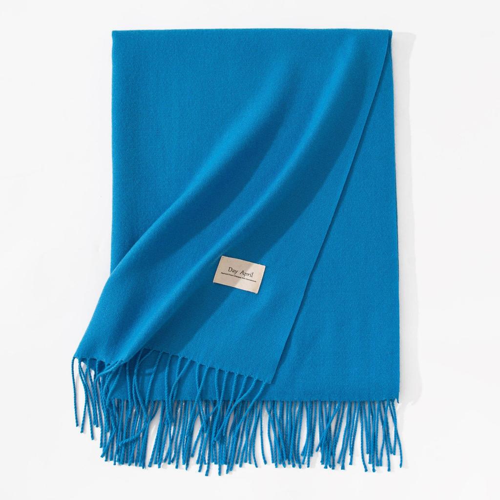 Red Imitation Cashmere Scarf, Pure Color, Women's Winter Accessory, High-end Feel, Versatile, Perfect for New Year Wrapping.