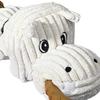 Double Ring Hippopotamus Dog Toy Plush Hippo Tug of War Dog Toy Boredom Relief Small Medium Dog Teething Cleaning Chewing Interactive Toy Pet Supplies