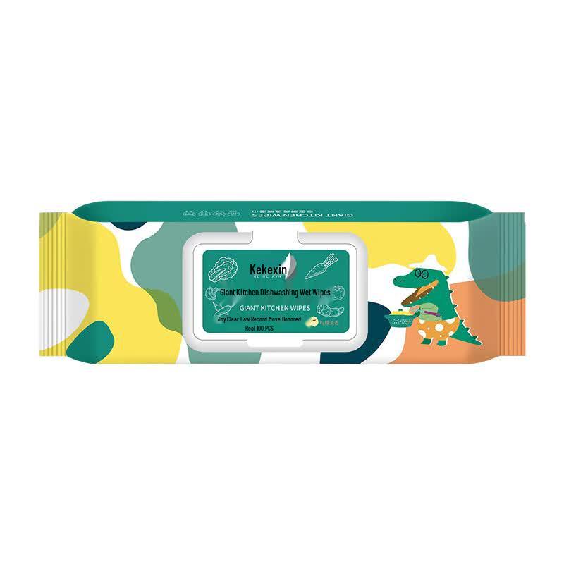 KEKEXIN Giant Kitchen Oil Removal Wet Wipes