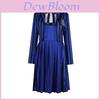 Adams Family Wednesday Student Uniform Cosplay Costume For Girls Halloween Role Play