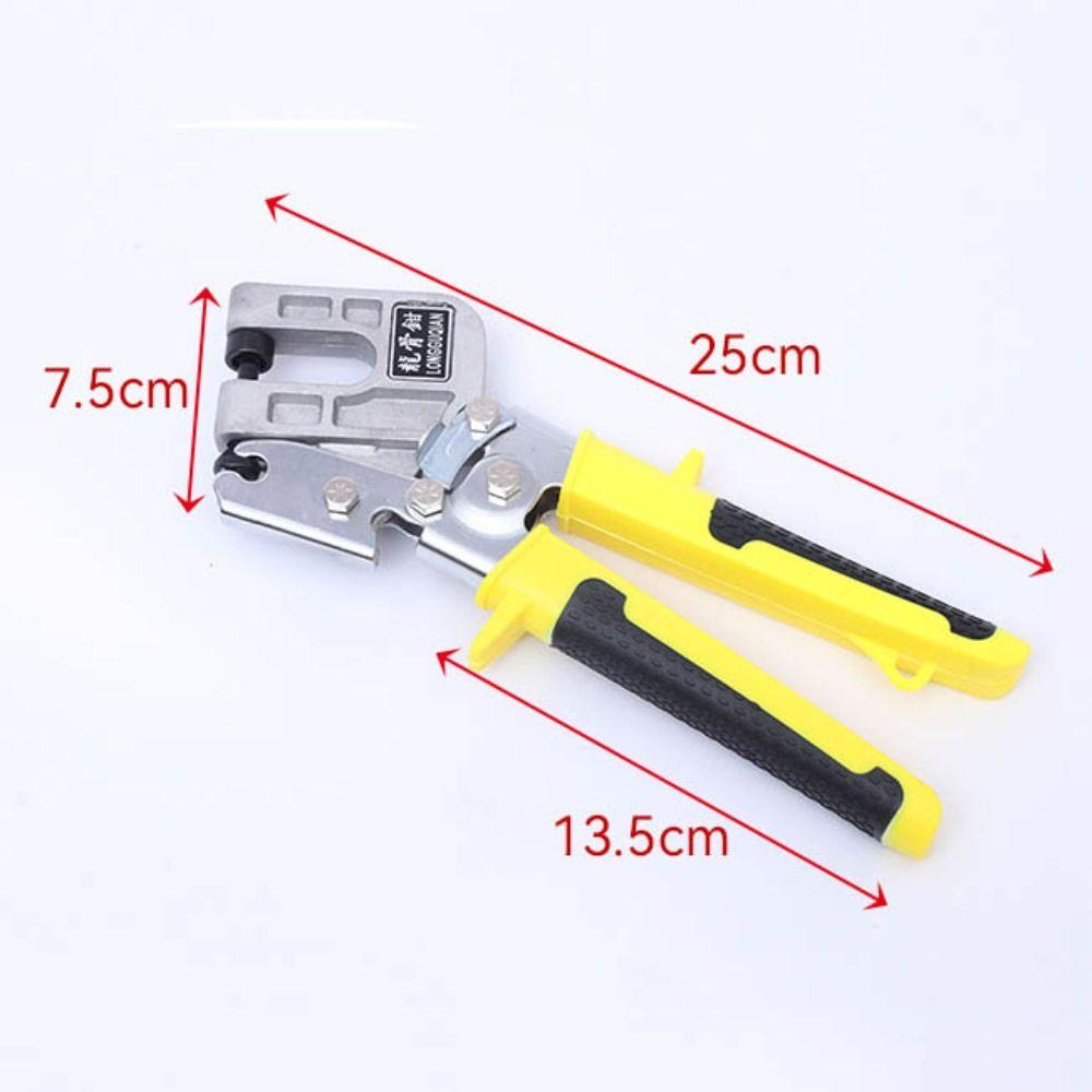 Yellow Metal Stud Crimper Tool 10 Inch Stud Punching Pliers Plaster Tool  Maintenance Engineering