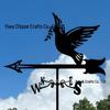 Weather Vane Ornament: Outdoor Wrought Iron Spray-Painted Roof Decoration Metal Craft
