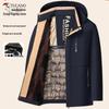 Men's Winter Cotton Padded Jacket for Middle-aged & Elderly - Warm Grandpa Coat
