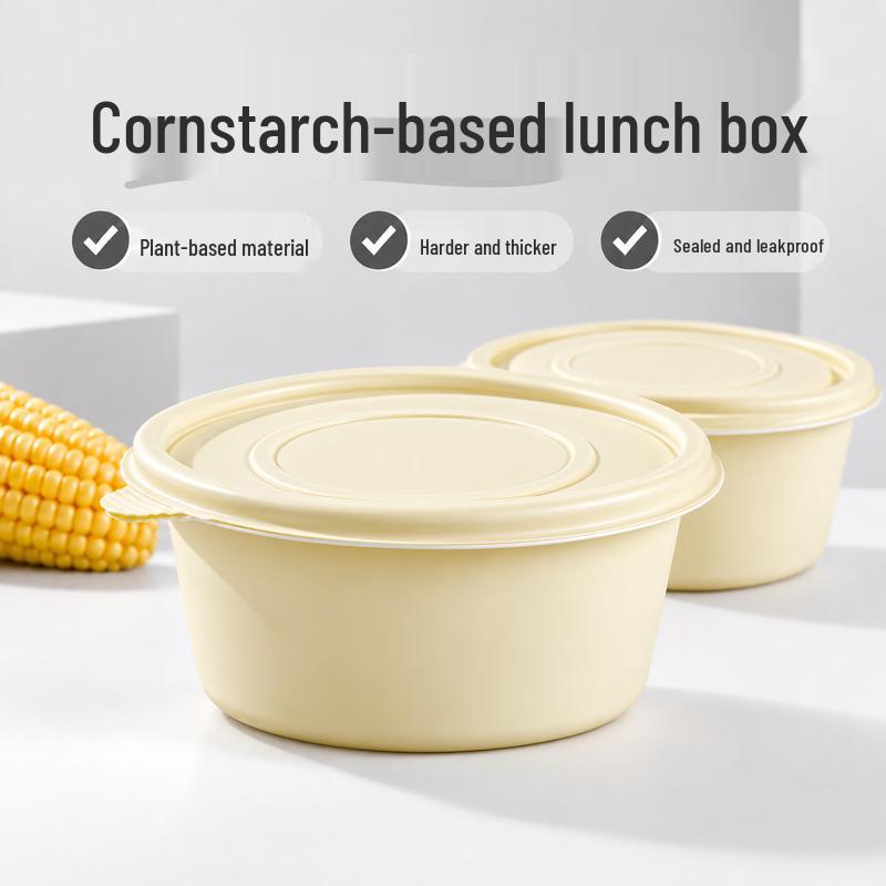 Eco-Friendly Corn Starch Disposable Round Bowls