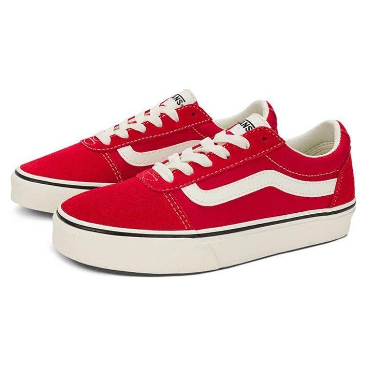 Vans Ward Comfortable Versatile Low-Top Skate Shoes Women sneaker Red VN0A3IUNBOP