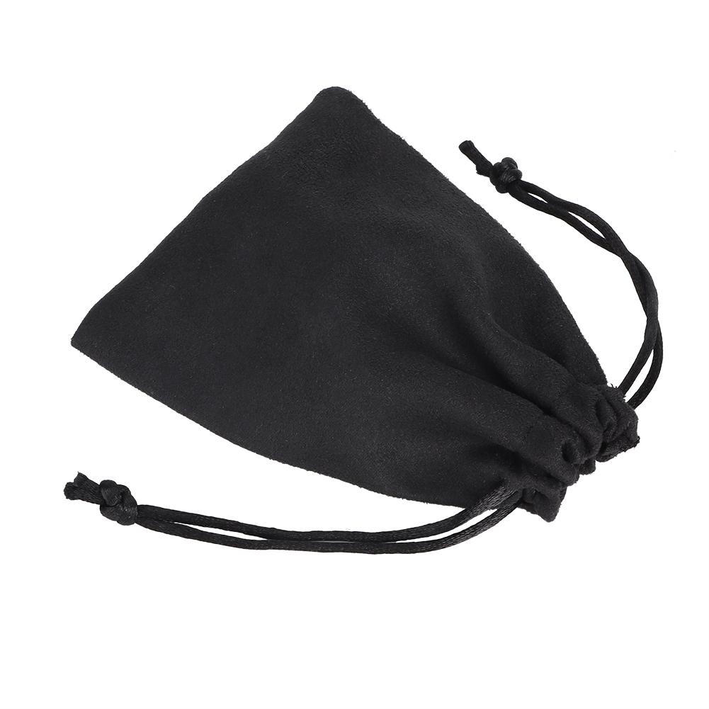 Mjuk dubbelsidig mocka dragsko presentpåse påse omslag organiserare för fest GPame 9 x 18cm