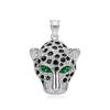 Vintage Stainless Steel Leopard Head Pendant Necklace Gothic Hip Hop Classic Animal Necklaces for Men Fashion Party Jewelry Gift