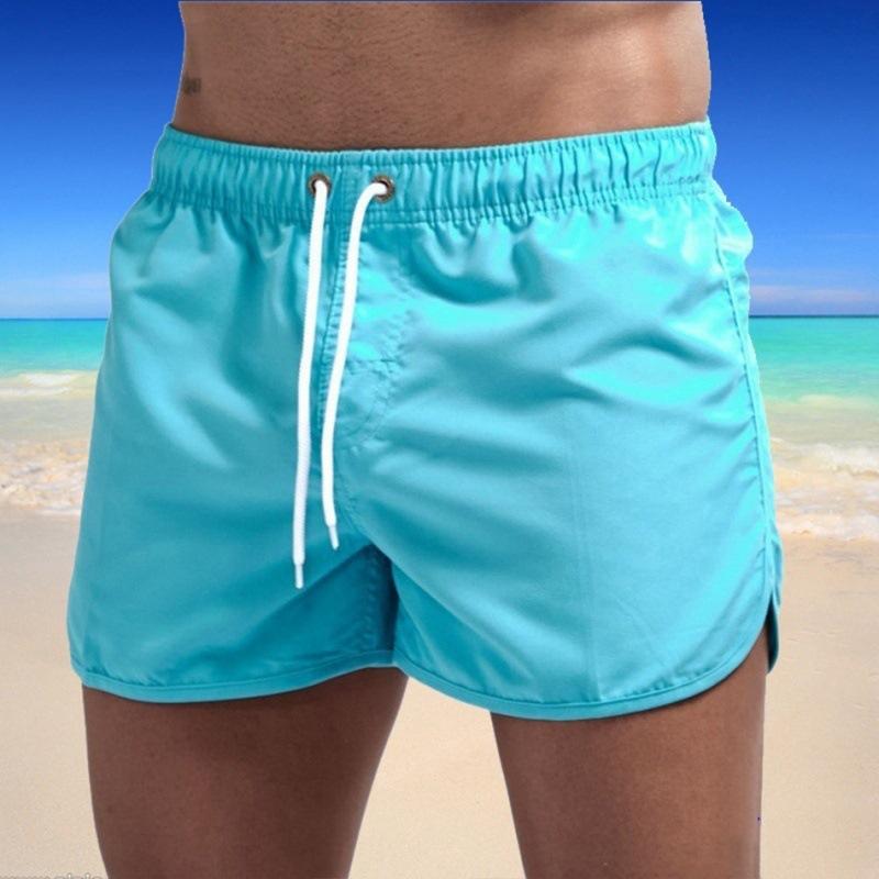 Summer Men's Beach Shorts, Men's Large Size Three-quarter Length Shorts, Sports Quick-dry Shorts, Casual Shorts Without Metal Buckles.