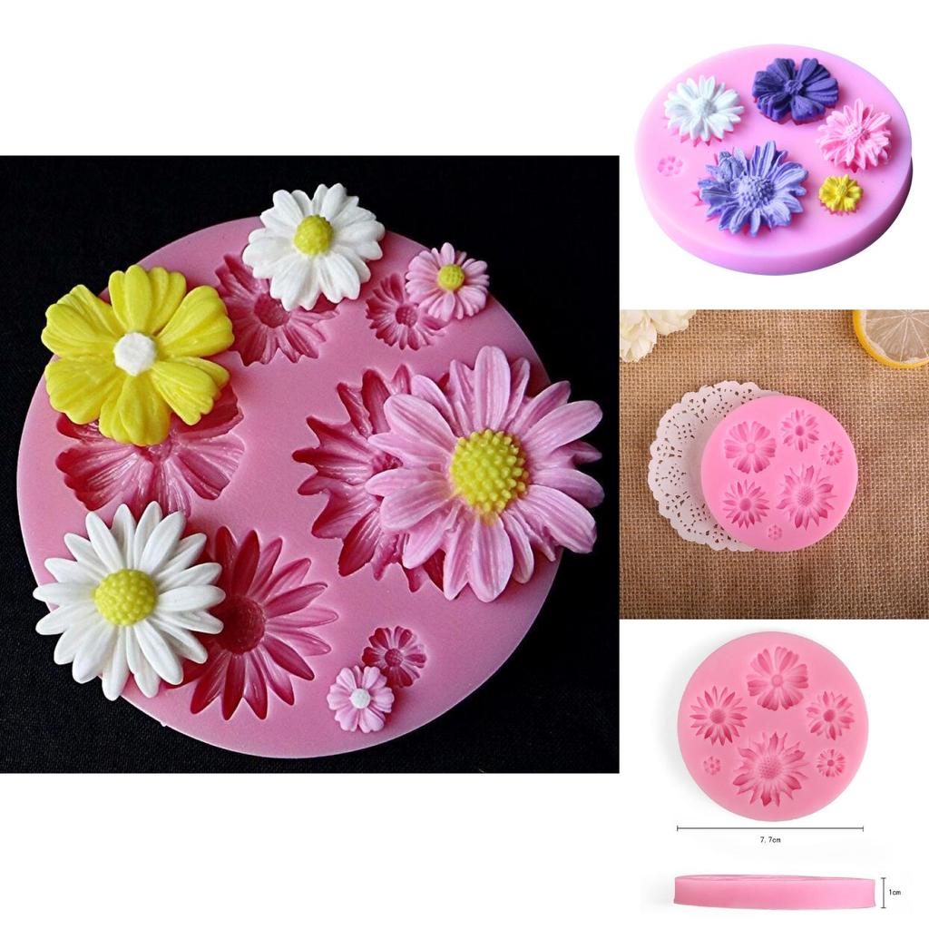 Elegant 3d Blomma Silikonform För Fondant Tårtdekoration Och Sugarcraft DIY