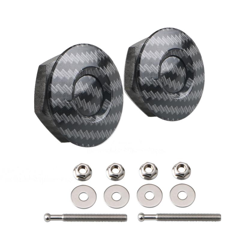 Universal Push Button Billet Quick Release Fasteners Set Racing Car Front Bumper Hood Pin Engine Bonnet Lock Latch Clip Body Kit