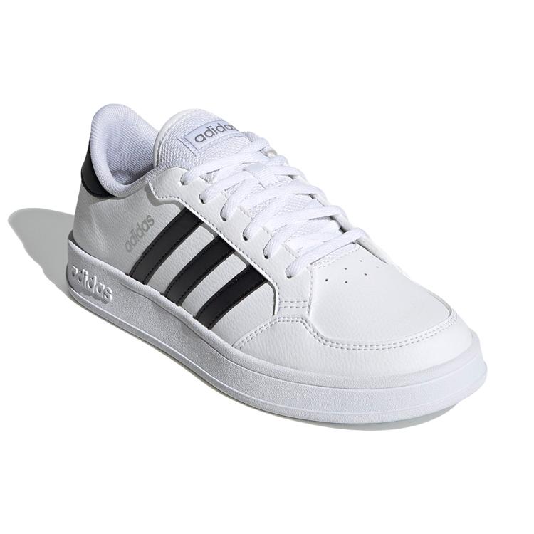 Adidas Womens Breaknet 'White Black' (women's sizes) Cloud White / Core Black / Silver Metallic Skateboard Shoes FX8724