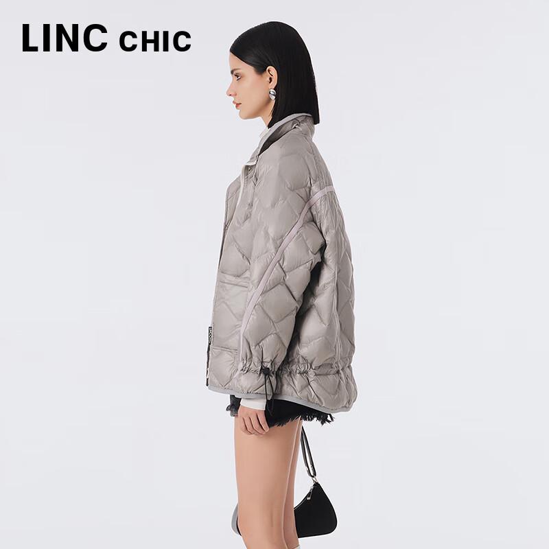 Women's Lightweight Loose Fit Stand Collar Down Jacket