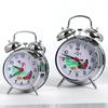 Vintage Mechanical Alarm Clock Pure Elegant Manual Watches Table Clock Metal Pure Copper Movement Minimalist Chicken Pecking Rice Bedside Clocks