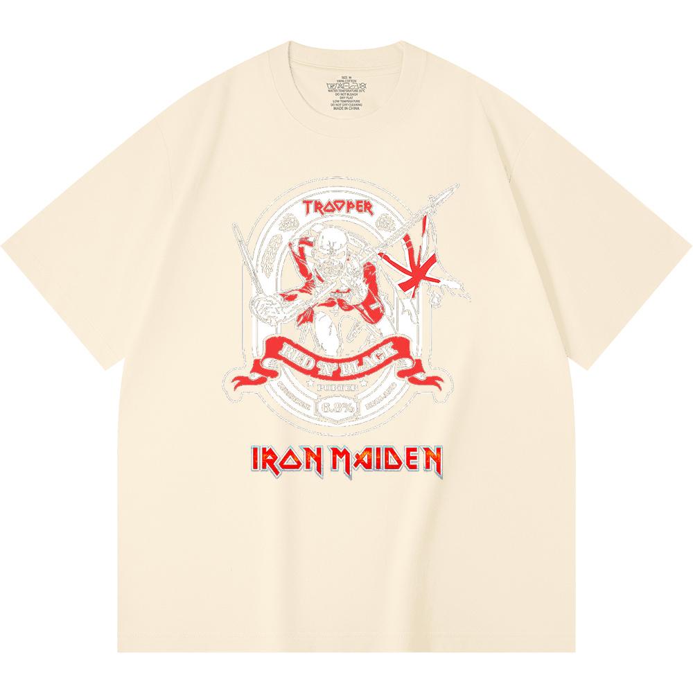 230 g/m² 100% Bavlna T-shirt Heavy Metal Rocková Kapela Tisk Populární Hudby Unisex Těžký Bavlněný T-shirt