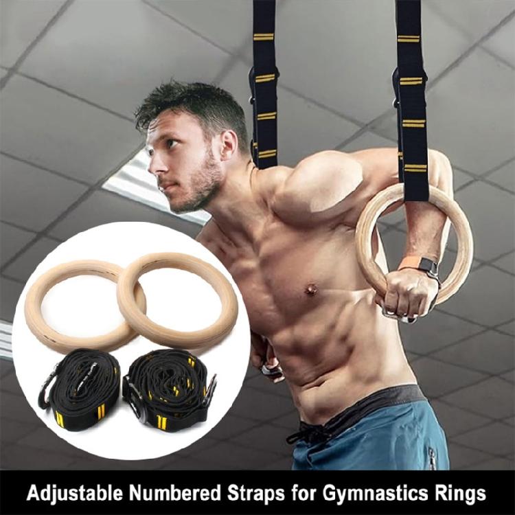 Completed Wooden Workout Rings Proper For Fitness Stretching And Recovery Meetings