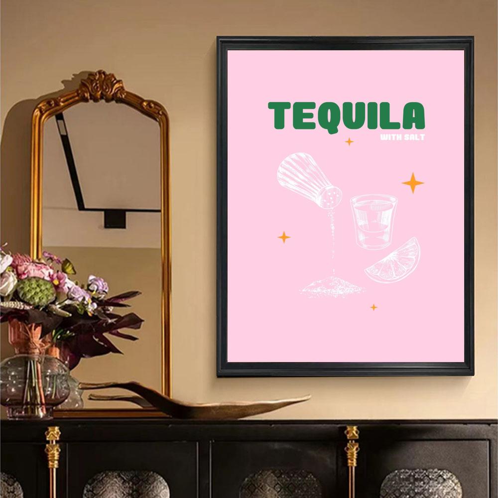 Cartoon Cat Mood Body Moon Lady Poster Retro Print Paper Waterproof High Quality Sticker Home Living Room Bar Wall Decor