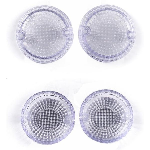 Fit for Yamaha 2008-2014 XV1900CU Raider/S; 2011-2014 XVS1300CU Stryker; 5PX-83312-10-00; Flasher Light Idicator Turn Signal Lamp Lens (Clear)