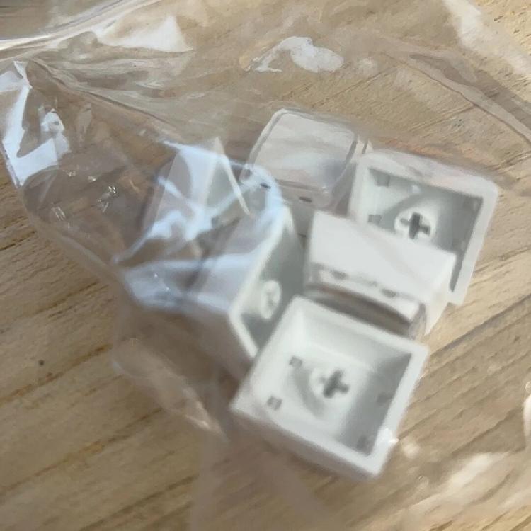 Teclado PC em Branco 10 Peças Perfil XDA Suplementos 1U Teclado Gamer Botão de Tecla DIY Teclados