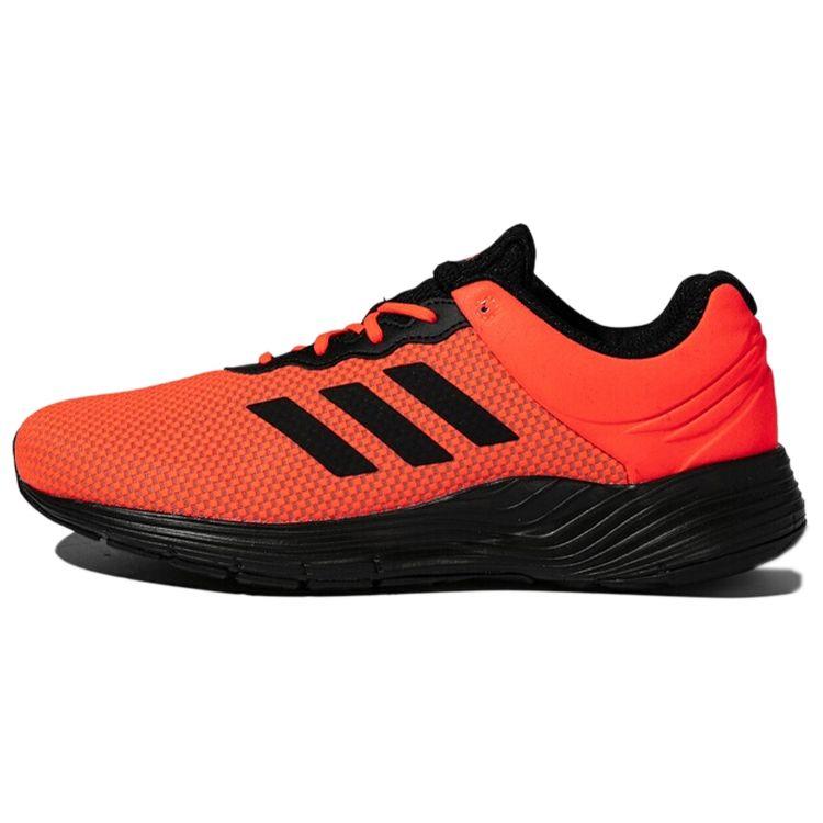 Adidas Fluidcloud Casual Comfortable Fabric Non-Slip Breathable Low-Top Marathon Running Shoes Men Sneaker Red Black FX2050