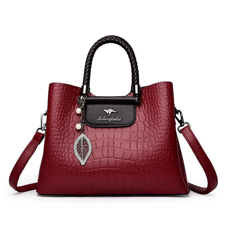 Genuine Fashion 3 Layers Luxury Handbags Women Bags Designer High Quality Leather Crossbody Bags for Women 2026 Shoulder Bag