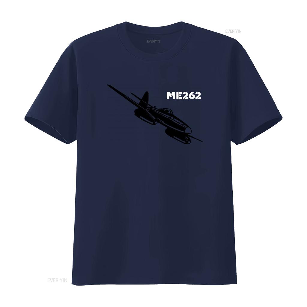 WW2 Luftwaffe ME 262 Airplane Model Mens Khaki T Shirt 1042 Vintage Washed Top For Everyday Wear Casual Homme Comfortable