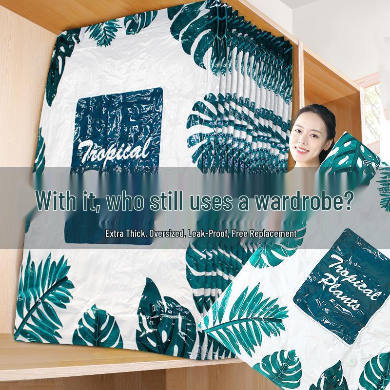 Vacuum Compression Bags for Clothes, Quilts, and Travel, Suitcase-Ready Storage Solution