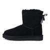 Mini Continuity Bow Botas de Neve Femininas com Forro de Lã Preto 1110705-BLK