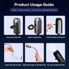 USB Starry Sky Projector Night Light Moon Earth Ceiling Lamp Remote Control 360 Degree Rotating Ambiance Light for Home Bedroom