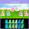 Colorful Resin Unicorn Miniature Diy Creative Decor Night Light Adornments