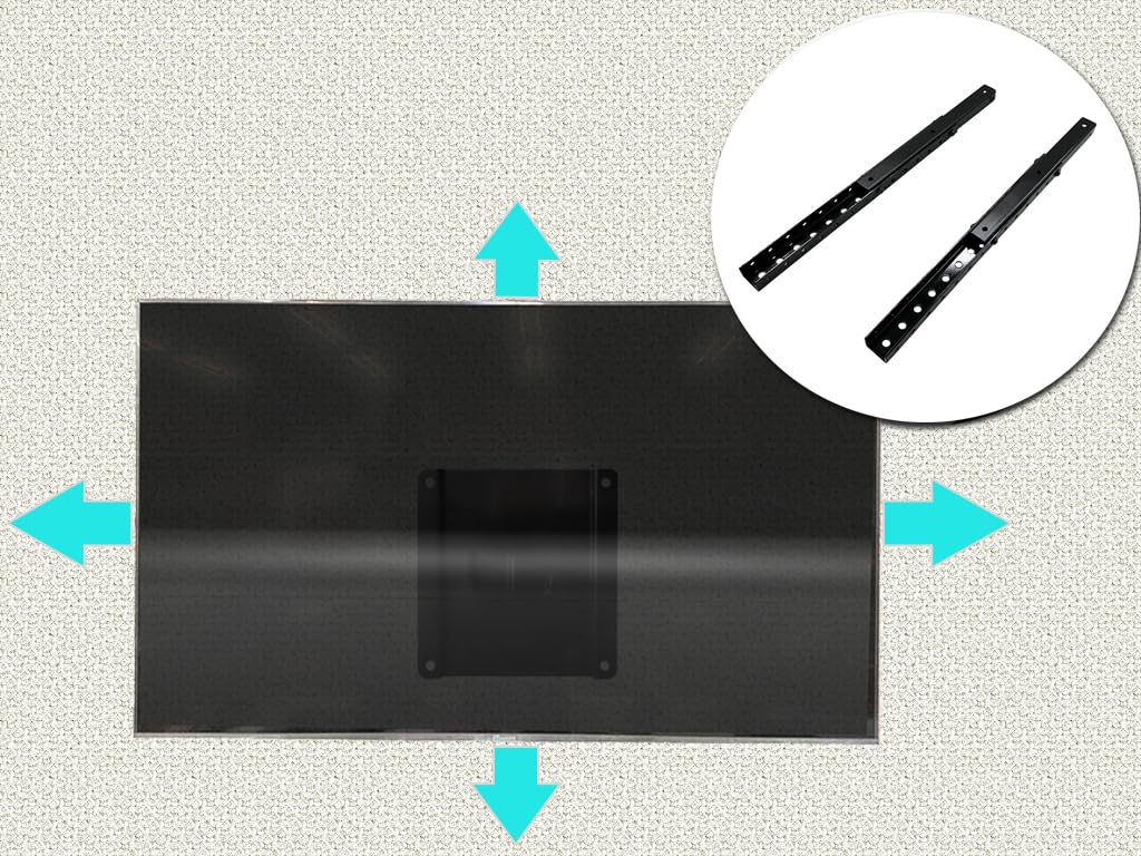Nagao Seisakusho NB-VS2020-SLIDE Medium Monitor Positioning Bracket 2020, Adjustable In 20mm Increments, VESA Compatible