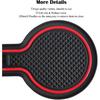 Auovo Anti Dust Door Mats for Chevy Traverse Accessories      2018 Interior  Fit Door Cup Center Console Liners 28pcs/Set (Red,Updated)