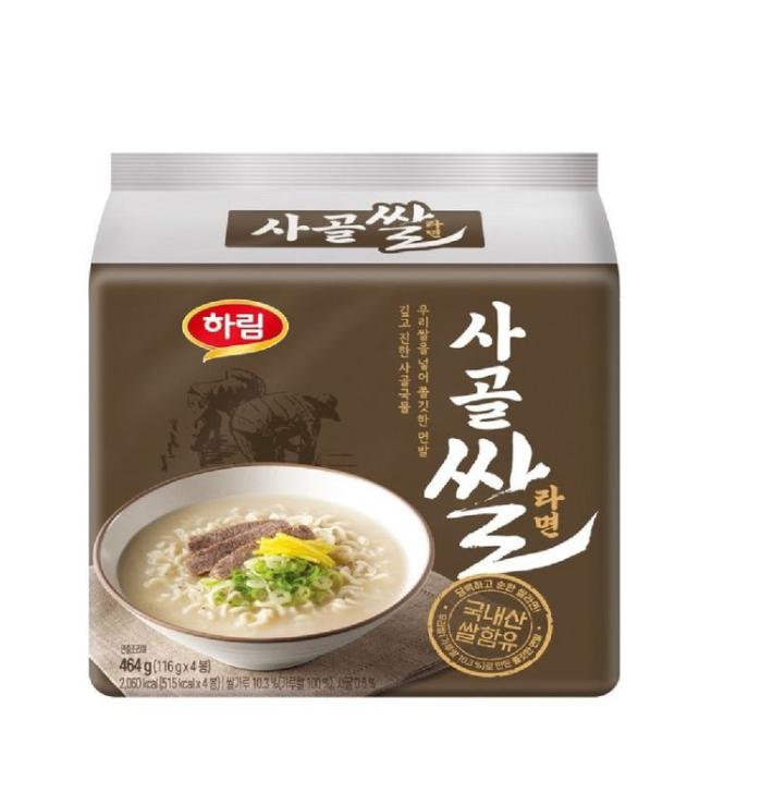 Harim Beef Bone Rice Ramen 116g X 4 Packs