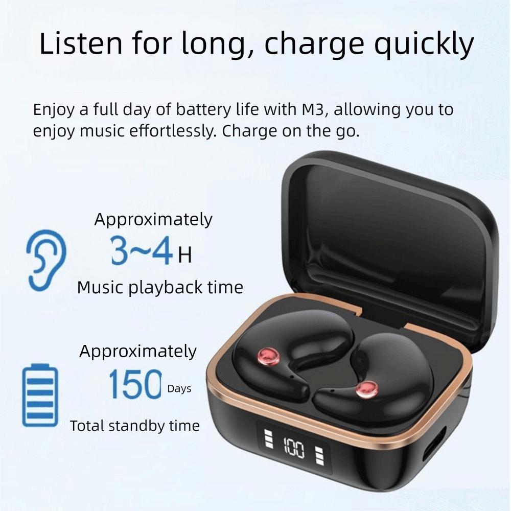 Bluetooth 5.3 Sleep Headphones HiFi Stereo Wireless Headsets Portable Earbuds Earphone  Sports