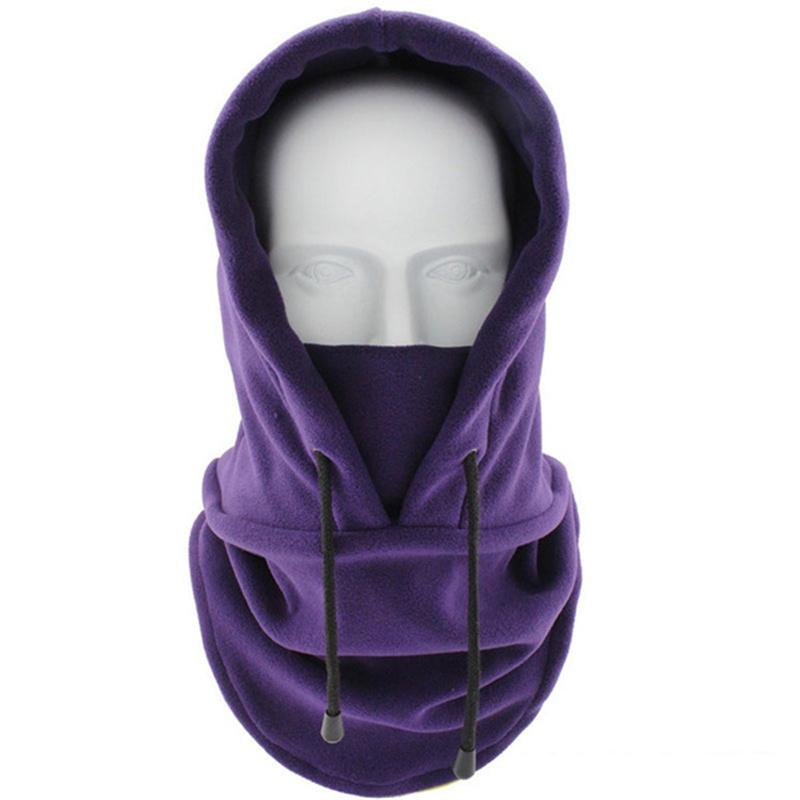 Rüzgar geçirmez Yumuşak Rahat Kış Sıcak İpli Şapka Açık Spor Binme Bisiklet Kayak Kap Maskesi Eşarp Şal Balaclava Bandana Başlık Boyun Isıtıcı