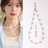 Women Light Luxury Minority Design Crystal Pearl Beaded Clavicle Necklace