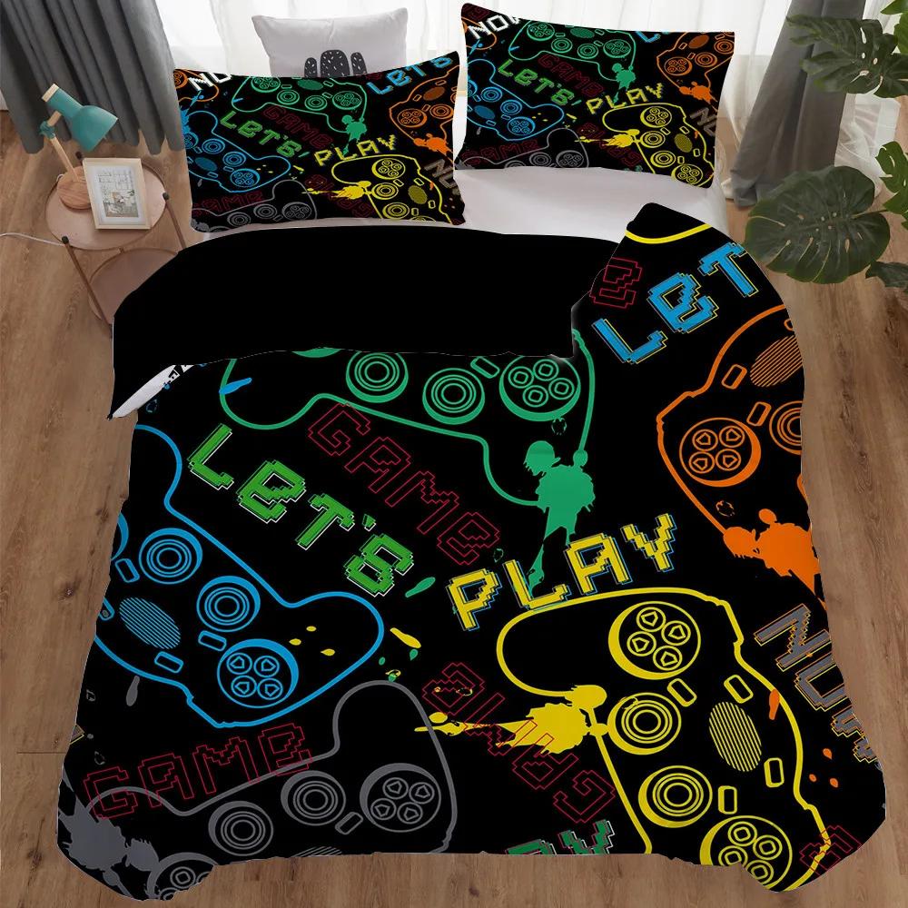 Home Textiles Bedding Set Gamer Life 3D Pattern Printed Duvet Cover Set Twin Full Queen King Boys Adults Polyester Quilt Cover