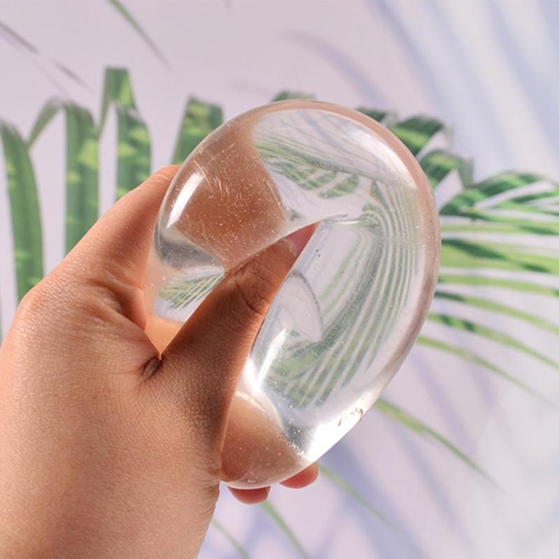 Stretch Fidgeting Ball with Builts In Clear Malt Syrup Slow Rise Sensory Stress Relief Toy for Home Office Desk Use