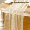 European Style Mesh Birthday Table Runner Elegant Sequin Table Decoration  Party Decors
