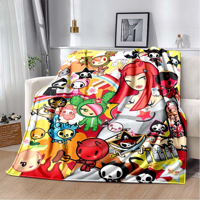 Tokidoki Blanket,portable and Suitable for All Seasons, Making A Unique Birthday Gift.A Soft Flannel Blanket