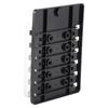 12‑Way Fuse Box Kit Blade Fuse Block Holder with LED Indicator for Car Truck Bus Marine Boat Yacht