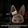 Dunkles Kaninchen Schlüsselanhänger Gotischer Stil Hase Schlüsselanhänger Rucksack Anhänger Charms Cartoon Hängender Schlüsselanhänger Geburtstagsfeier Geschenk