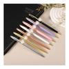 PATIKIL Pearl Embellished Metal Ballpoint Pens (Set of 2) 1.0mm for Wedding, Journaling, Gifts, Office Use, Purple