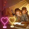3D Heart Shape Neon LED Light Romantic Table Lamp Mood Light Bedroom Decor