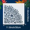 Reusable Mandala Stencil Kit Large Size Stencil Template Embossing Big Stencil  Canvas Art