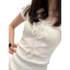 Shoulder Skinny V-Neck Sweet Slim Short Sleeve T-Shirt Women's Summer Unique Korean Lace Design Versatile Fashion Top