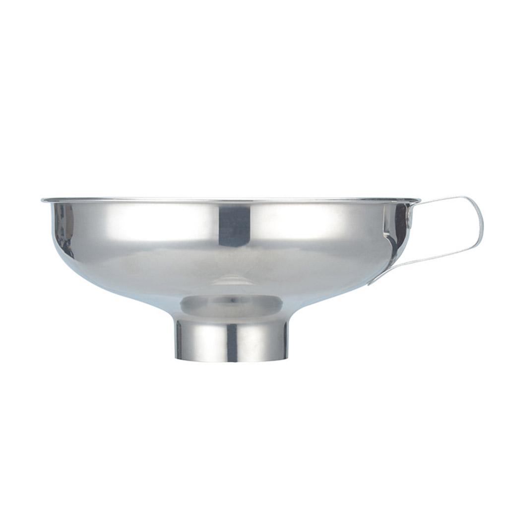 

Kitchen Wide Mouth Canning Funnel Hopper Filter Jar Cooking Stainless Steel Tool