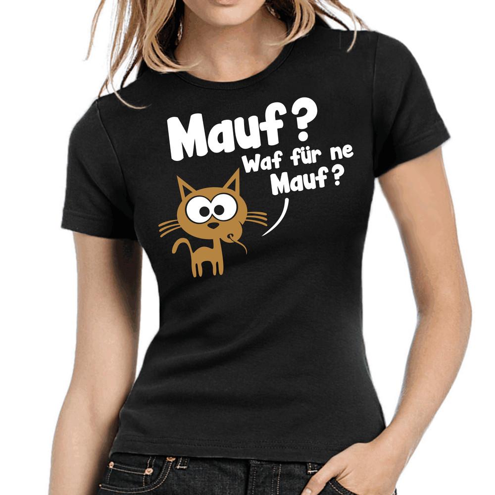 

What for a mouth Mouse Cat Fun Cartoon Comedy Lady Women Girlie T-Shirt S