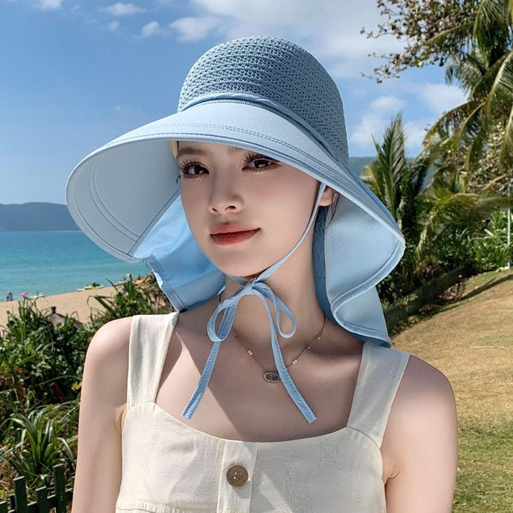 Foldable Sun Protection Hats Elegance Wide Brim Sunhat Portable Large Brim Sun Hat Sun Supplies